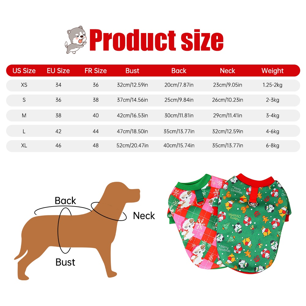 Áo Sweater Giữ Ấm Mùa Đông In Họa Tiết Hoa Tuyết Hoạt Hình Giáng Sinh Cho Chó chihuahua