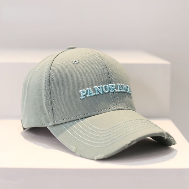 Mũ Lưỡi Trai Thêu Chữ Phối Rách Cá Tính