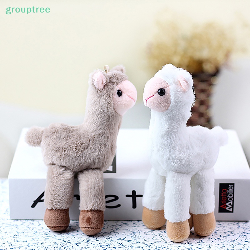 Đồ Chơi Thú Nhồi Bông Hình Lạc Đà alpaca llama Cỏ Nhồi Bông Nhỏ Dễ Thương Làm Quà Tặng Giáng Sinh Cho Bé prta