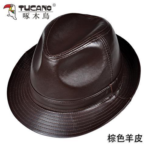 Mũ Phớt Da Thật Thời Trang Lịch Lãm Cho Nam Trung Niên