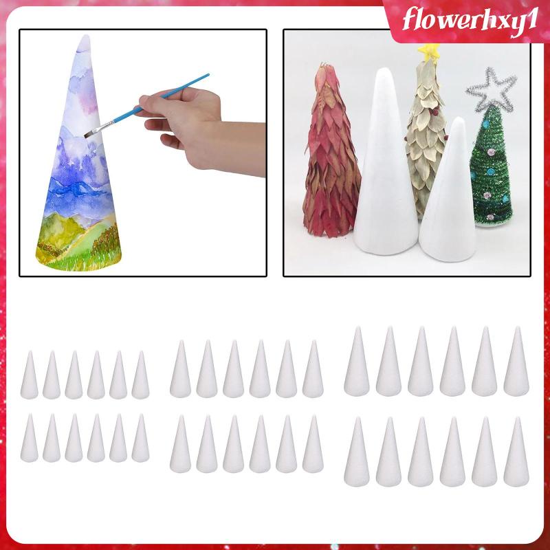 Bộ 12 Quả Xốp Hình Nón Trang Trí Cây Thông Noel