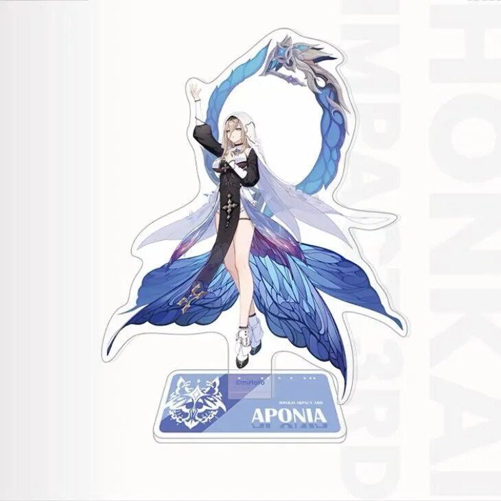 Mô hình Standee Honkai Impact 3 The Thirteen Flame Chasers Elysia Aponia Phụ kiện trang trí để bàn góc học tập