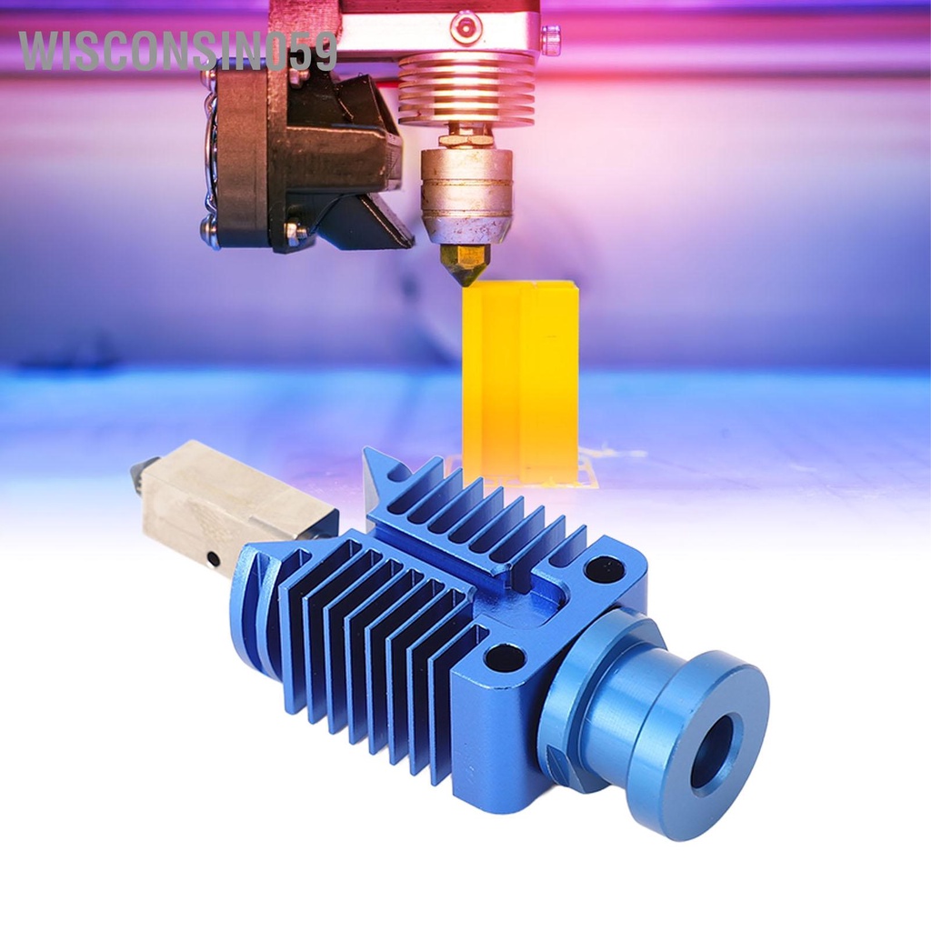 Wisconsin059 3D Máy In Đùn Hotend Bộ 24V 48W Đầu 0.4mm 0.6mm Thép Cứng Phun cho Ender 3