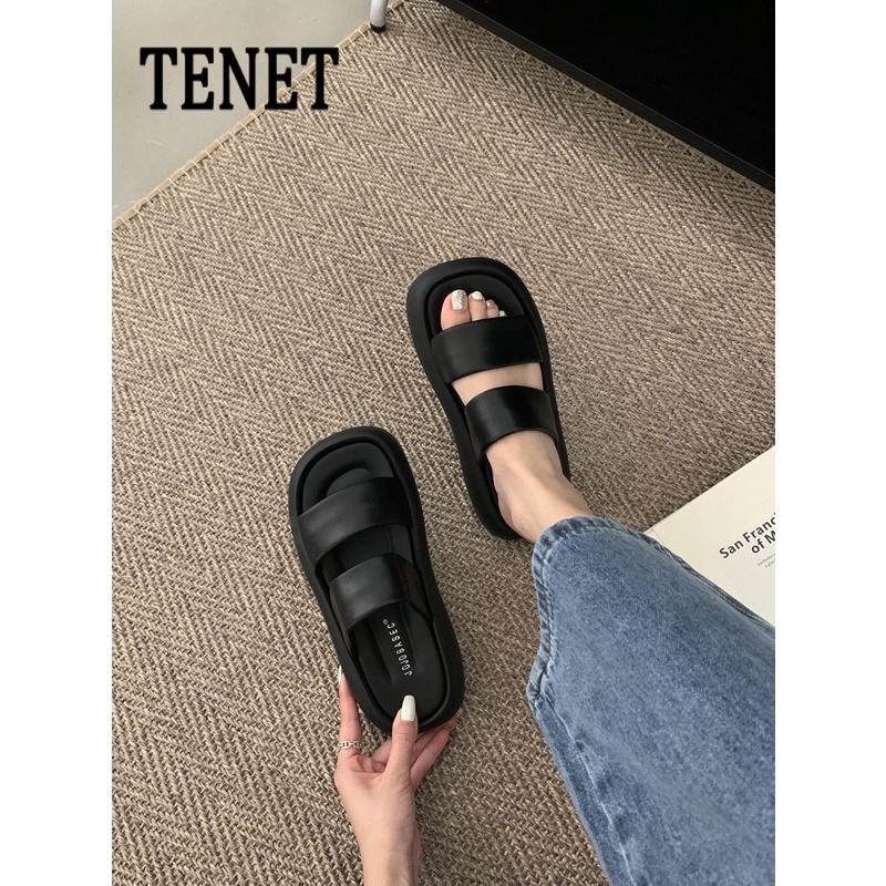 TENET  Dép nữ Hở Ngón Đế Dày Thoải mái Kiểu dáng độc đáo Siêu nhẹ Lót êm ái FDL2393GUI 41Z231008