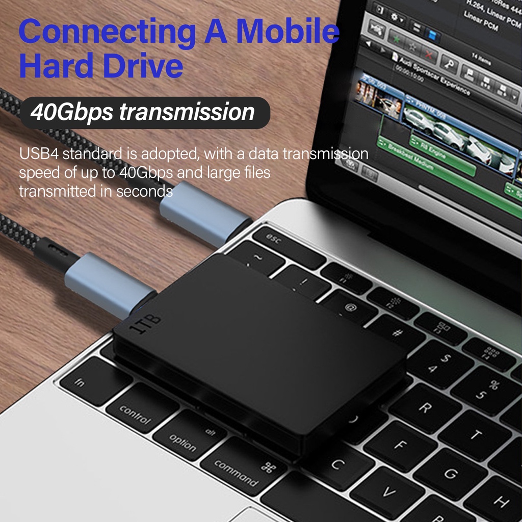 Cáp Sạc usb 4.0 8k 60hz 40gbps 240w type c 3 4 video usbc Cho macbook ipad samsung xiaomi pd