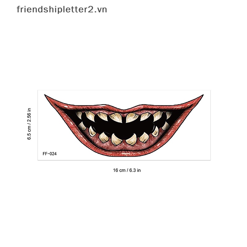 Hình Xăm Dán Vết Thương Máu Kinh Dị Chống Thấm Nước Trang Trí halloween