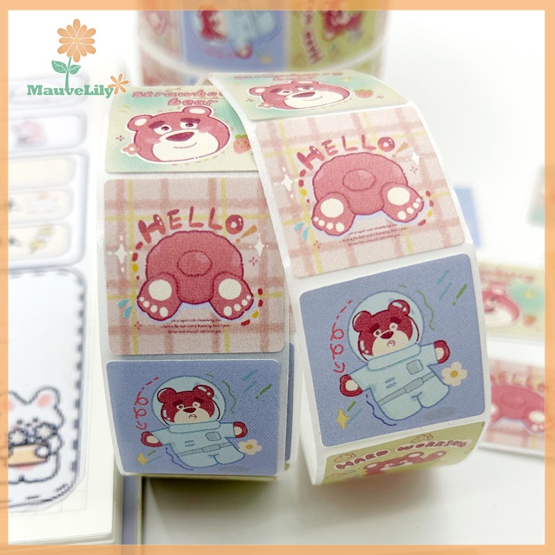 Cuộn 500 Miếng Dán Hình sanrio Hoạt Hình Dễ Thương Trang Trí Quà Tặng Cho Bé uuu