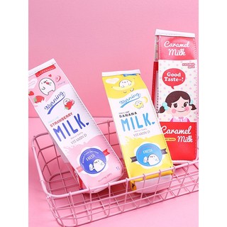  Túi Đựng Bút Hình Hộp Sữa Dễ Thương Độc Đáo Chất Lượng Cao - TRAMO 