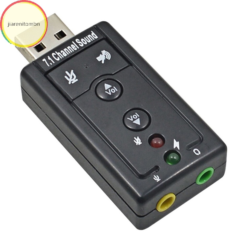 Card Âm Thanh Nổi 3d Giao Diện usb 3.5mm jiarenitombn 7.1 Cho Máy Tính Xách Tay