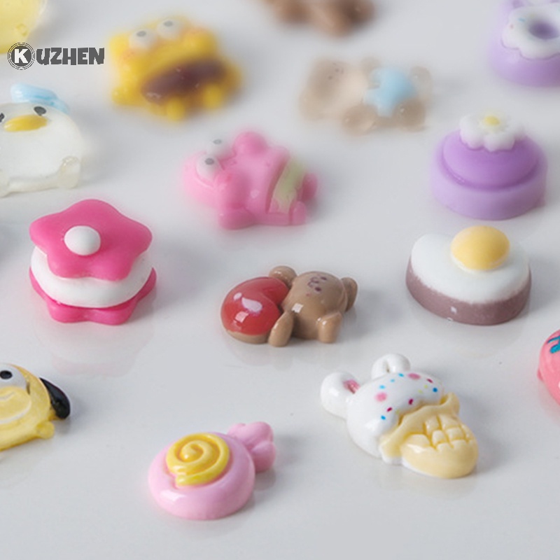 Set 10 Phụ Kiện Trang Trí Móng Tay Nghệ Thuật Hình Động Vật Hoạt Hình 3d diy