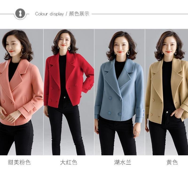 Áo Khoác Len Ôm Dáng Thời Trang Xuân Thu 2023 Cho Nữ