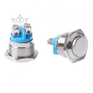 【FUNWD】Easy Install 19mm Metal Momentary Push Button Switch 12V Waterproof On Off Start
