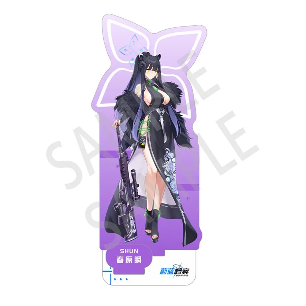 Mô hình Standee Blue Archive Animee Takanashi Hoshino Kuromi Serika Phụ kiện trang trí để bàn góc học tập