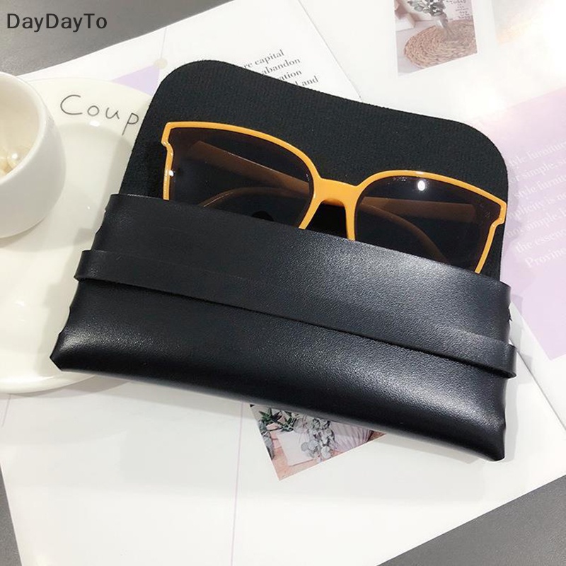 Daydayto Hộp Đựng Mắt Kính Cầm Tay Bằng Da Mềm Thời Trang Cho Nữ