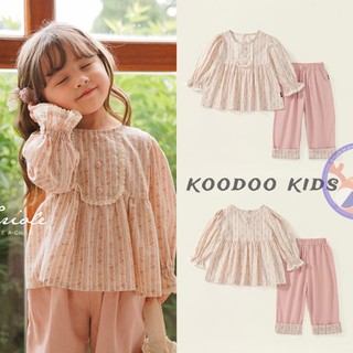 Bộ Đồ Thời Trang 2 Món Áo Tay Dài Phối Quần Dài Kiểu Pháp Xinh Xắn Cho Bé Gái