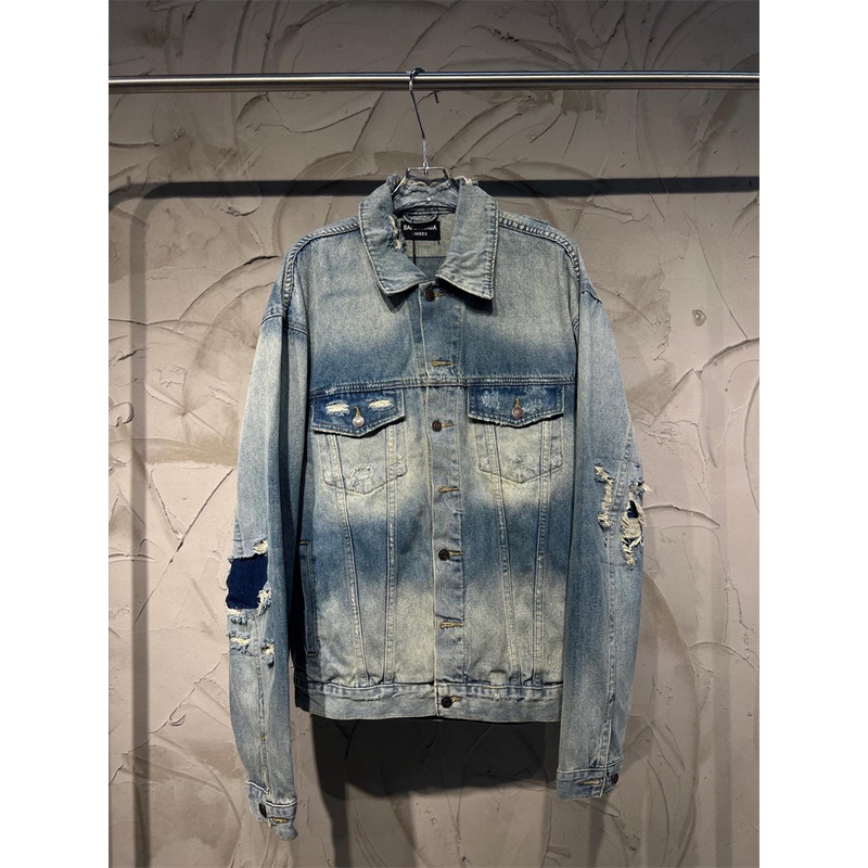 Áo Khoác denim b88a Giặt Được Thoải Mái Để Chạm Vào Xu Hướng Thời Trang Đẹp Mắt Phong Cách unisex!