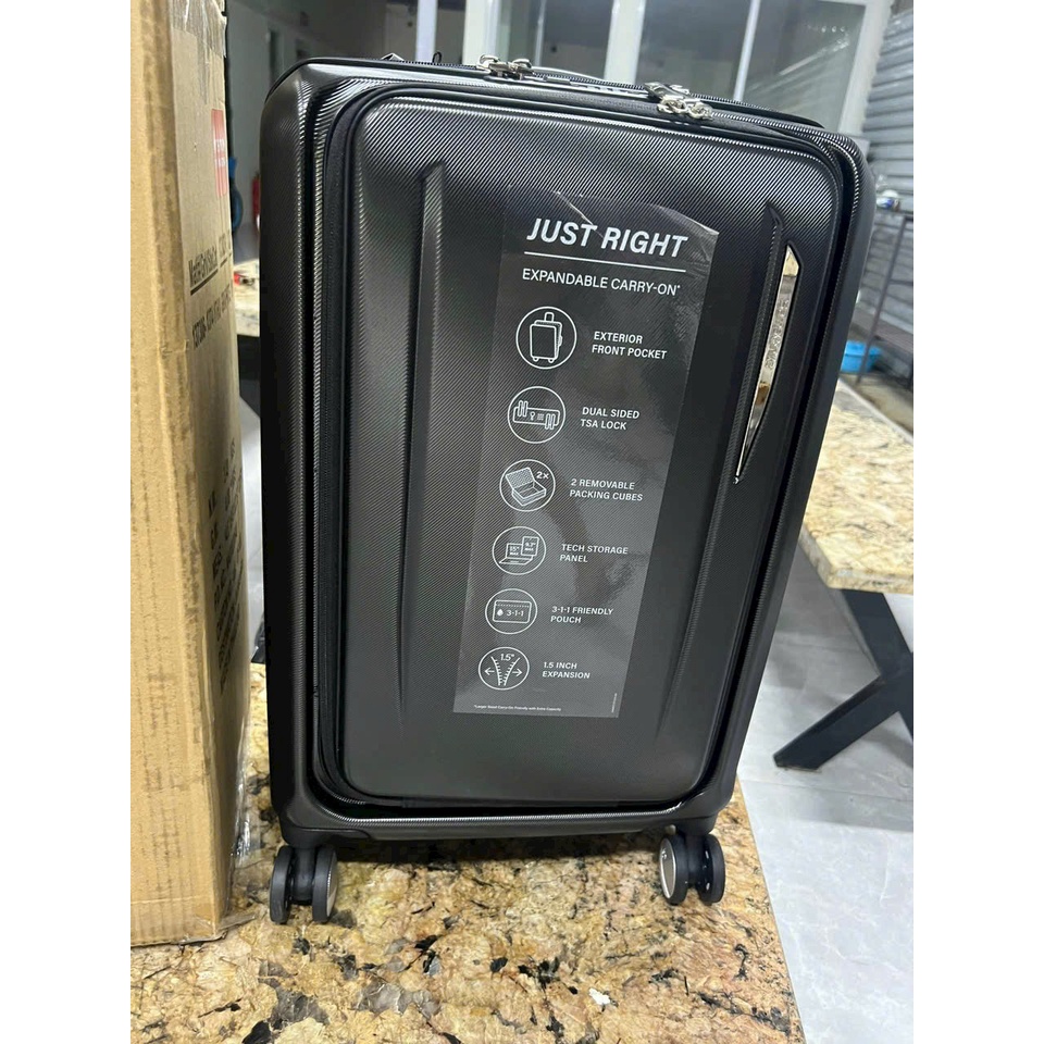 Vali Samsonite Just Right mẫu mới nhất - có ngăn tích hợp kèm khóa rời - HANGDUC88