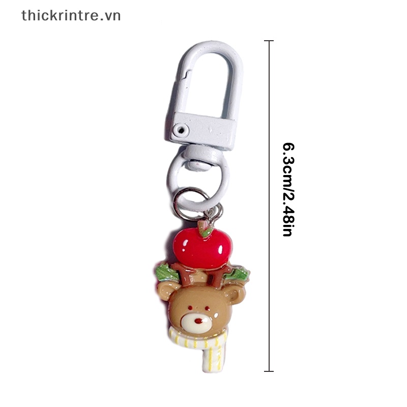 Th Móc Chìa Khóa Hình Búp Bê Ông Già Noel Hoạt Hình Dễ Thương Trang Trí Cây Thông Giáng Sinh / Túi Xách / Xe Hơi vn