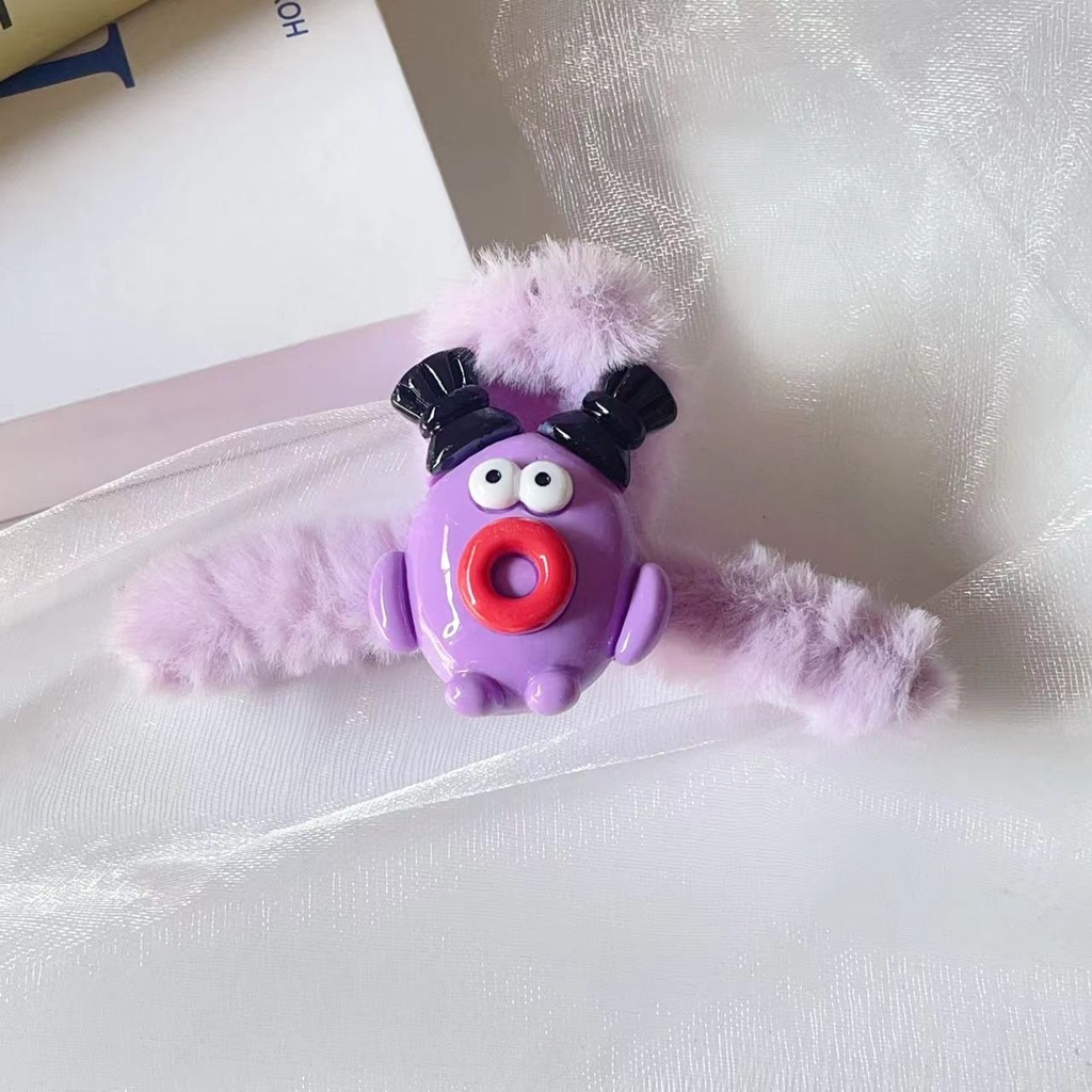 Kẹp Tóc Lông Nhung Dễ Thương Xinh Xắn Phong Cách Thời Trang Mùa Thu 2023