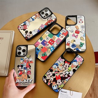 Disney Ốp Điện Thoại Kính Cường Lực Viền tpu Dẻo Tráng Gương In Hình Nhân Vật Hoạt Hình Chống Sốc Cho iphone 11 12 13 14 15 pro max
