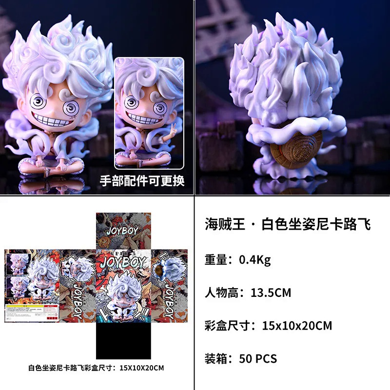 Mô Hình Nhân Vật luffy one piece Ngồi Bánh Răng 5 nika q ver... 13.5cm 13.5cm Búp Bê joyboy Kiểu Dáng Dễ Thương Xinh Xắn