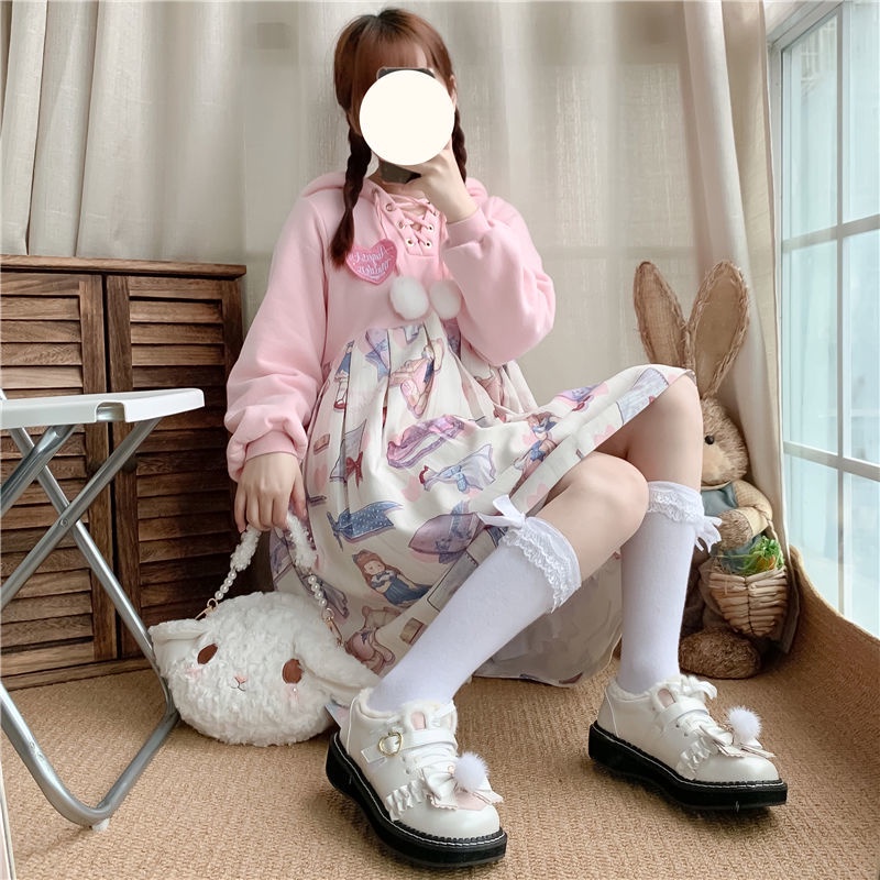 💖 💖Giày Da Mũi Tròn Phong Cách lolita Hàn Quốc Cho Nữ