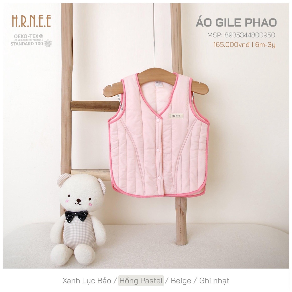 Áo gile phao Hrnee cho bé