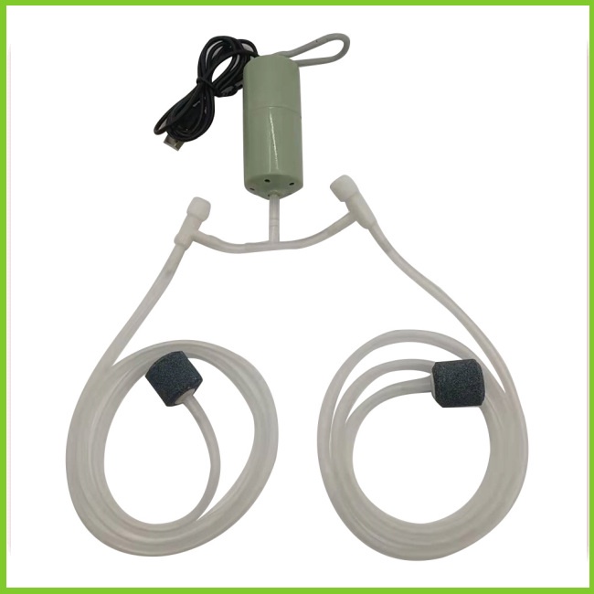 Gwen Máy Bơm Oxy mini Siêu Êm Sạc usb Cho Bể Cá