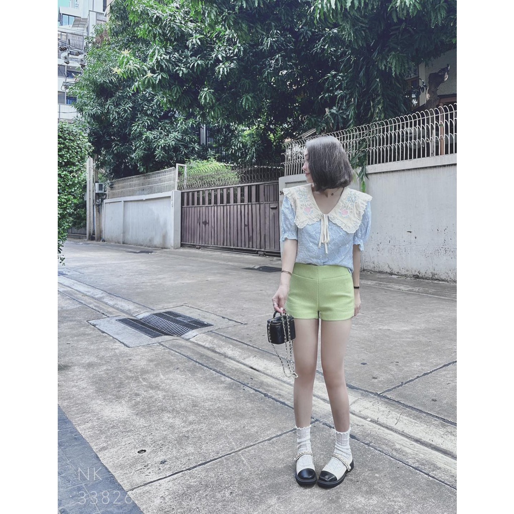 Áo hoa xanh ba.by b l.ue