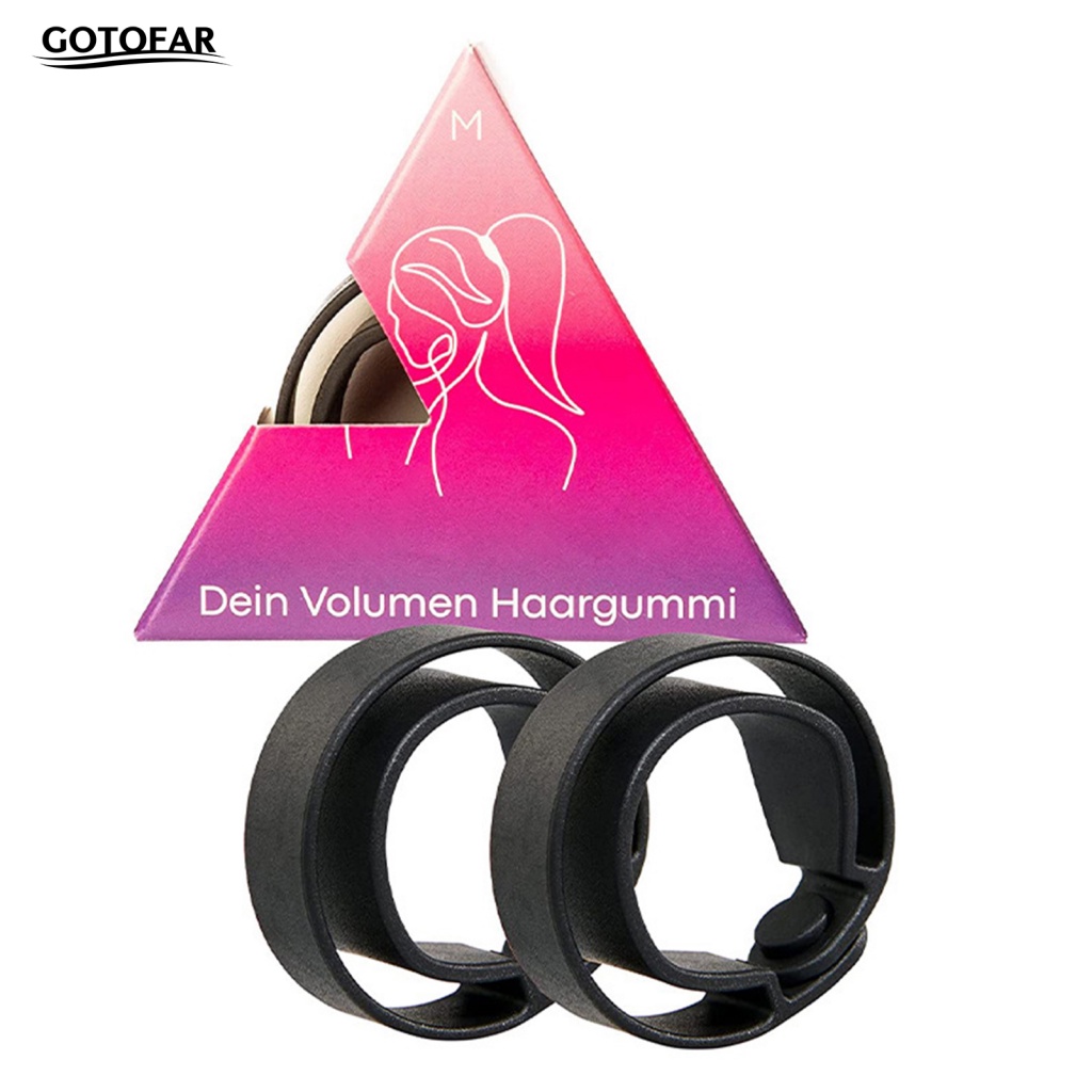 Bộ 2 Dây Cột Tóc silicone Co Giãn Tốt Dành Cho Nữ