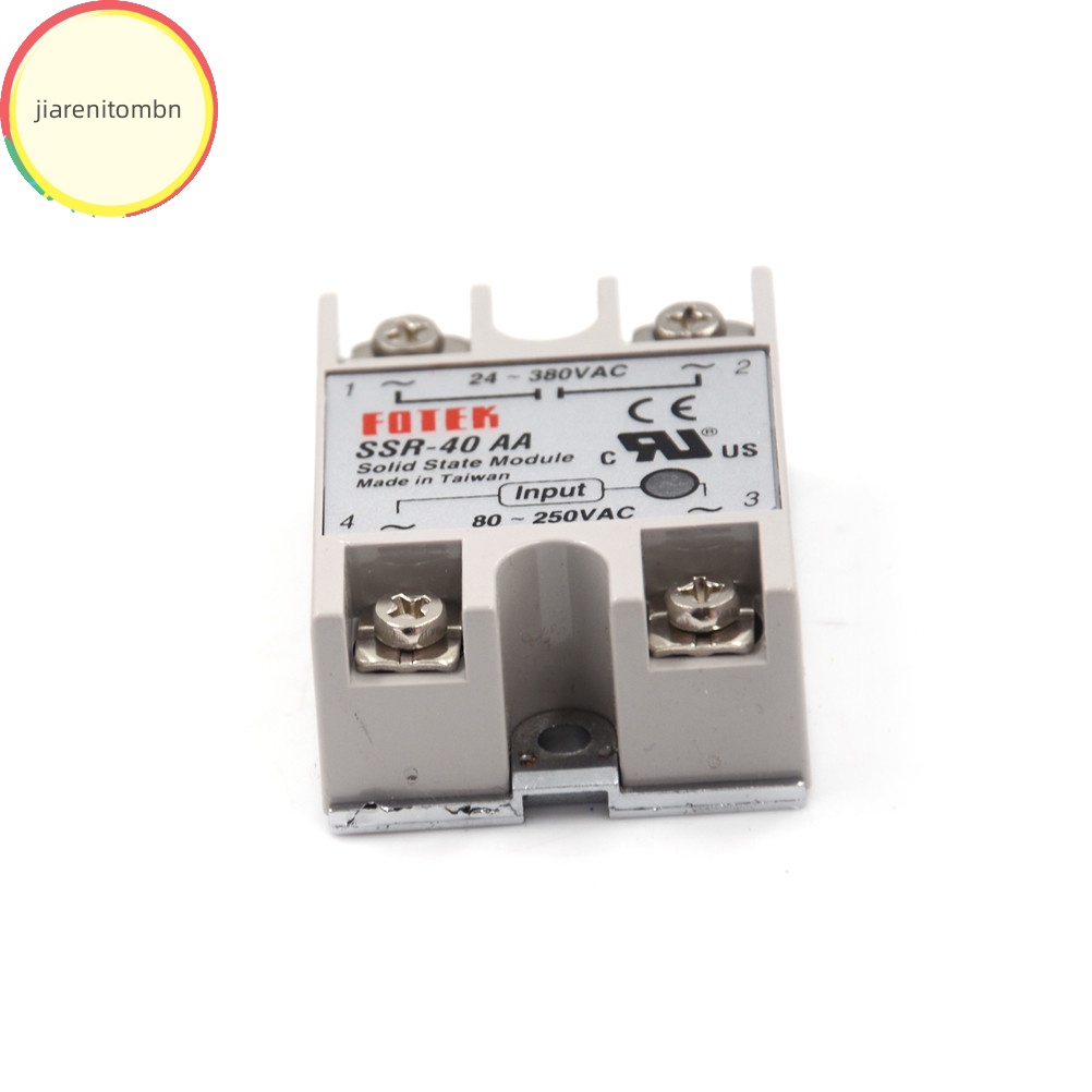 Rơ Le Trạng Thái Học Rắn jiarenitombn ssr-40aa-h 40a 80-250v ac Đến 90-480v ac ssr 40aa vn