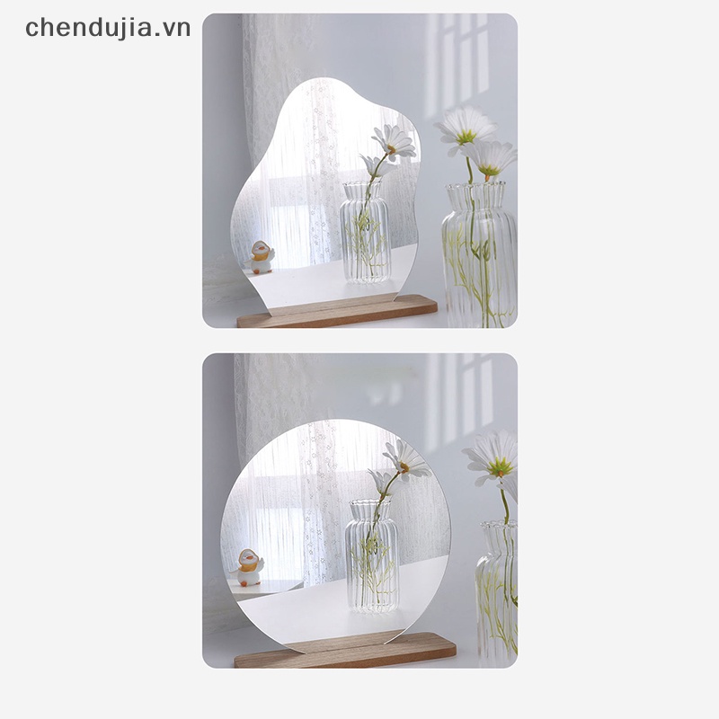 Gương Trang Điểm acrylic Không Khung Hình Đám Mây Kiểu Cách Tân Độc Đáo Kèm Giá Đỡ Tiện Dụng diy