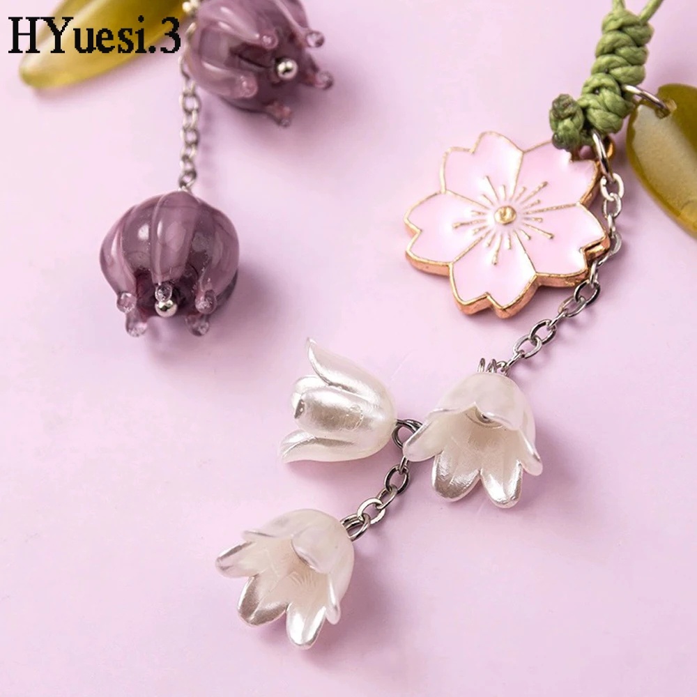 Dễ Thương Móc Khóa Hình Hoa tulip Bằng Sứ Xinh Xắn