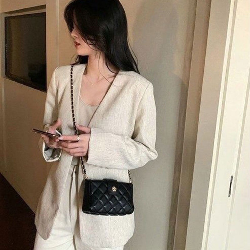 Arctic Hunter Túi Đeo Chéo Dây Xích Nhỏ Màu Hồng Nhẹ Nhàng Nữ Tính Hợp Thời Trang