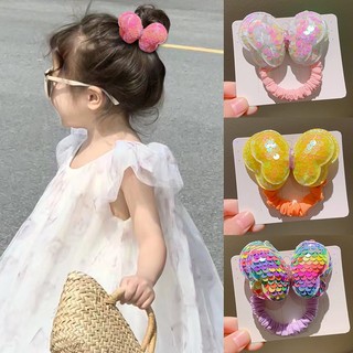 Cột tóc nơ bướm 2 lớp lấp lánh dành cho bé CT08