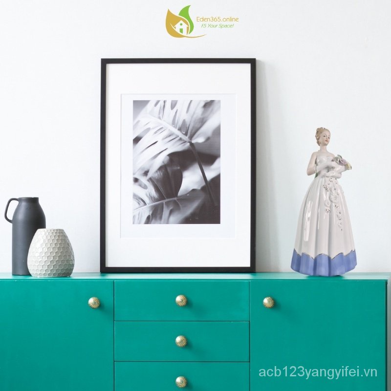 J5br Tượng Cô Dâu Trang Trí Nhà Cửa Sang Trọng 14X h 31 cm Kiểu Châu Âu