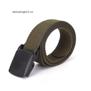 Thắt lưng vải canvas màu trơn thời trang cho nam và nữ