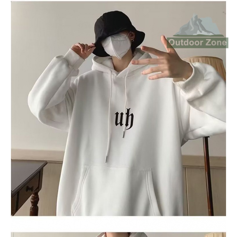 Áo hoodie Dáng Rộng Phong Cách retro Thời Trang Thu Đông Cho Nam