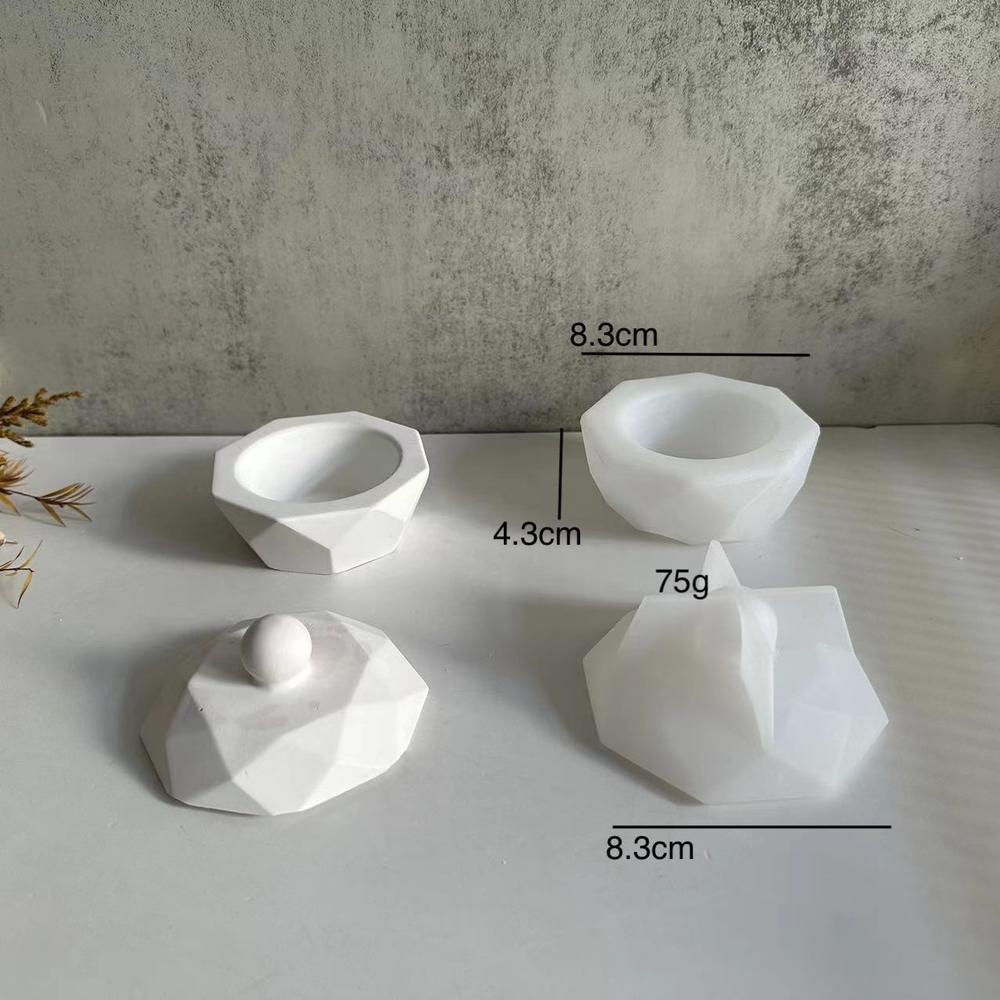 Khuôn silicone Làm Hộp Đựng Nến Hình Bát Giác diy