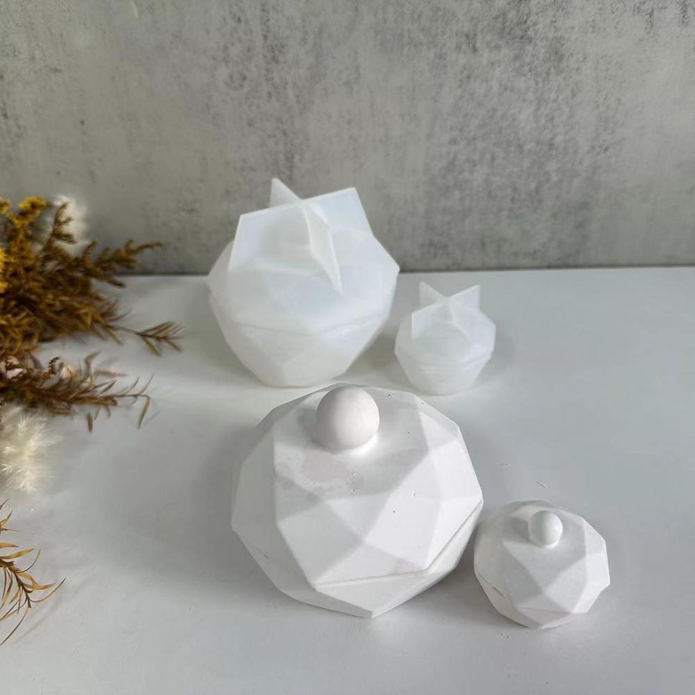 Khuôn silicone Làm Hộp Đựng Nến Hình Bát Giác diy