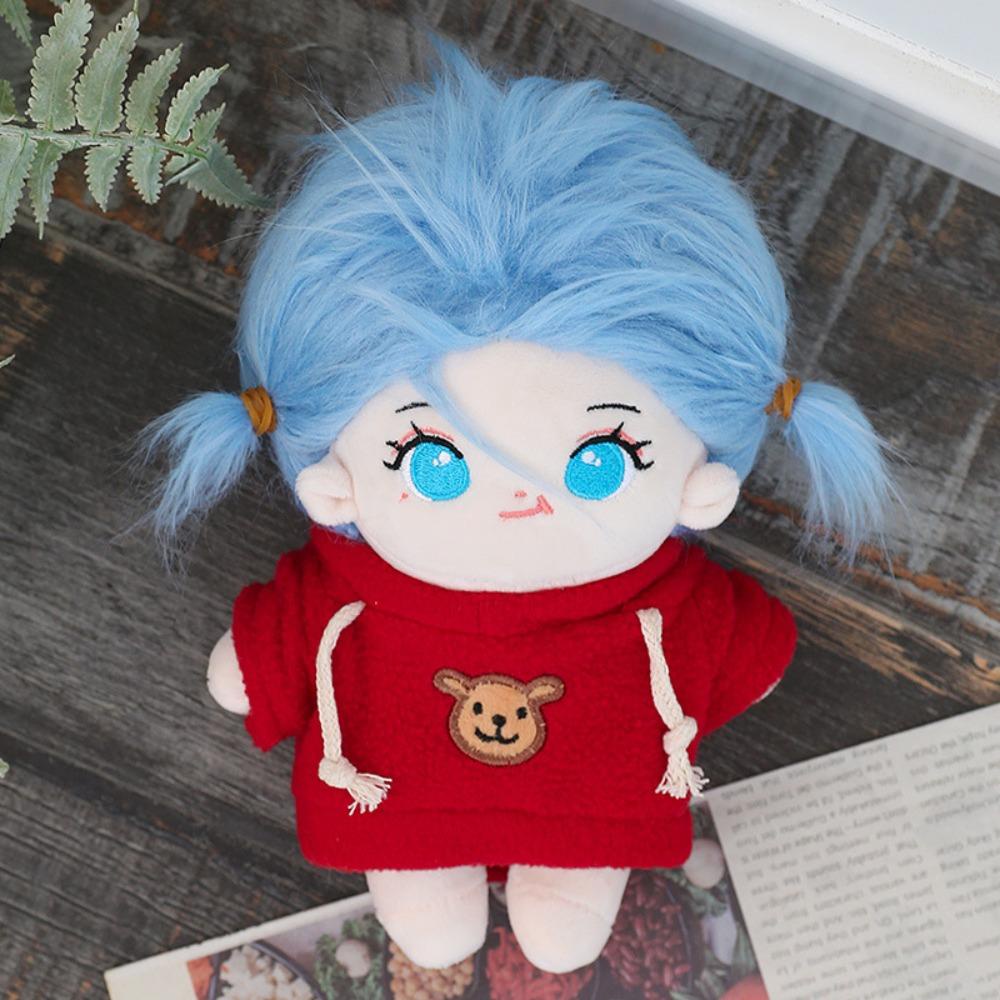 1 Búp Bê Nhồi Bông cotton Tóc Xanh Hình Ngôi Sao Tóc Dài 20cm Không Gây Kích Ứng Cho Bé Gái
