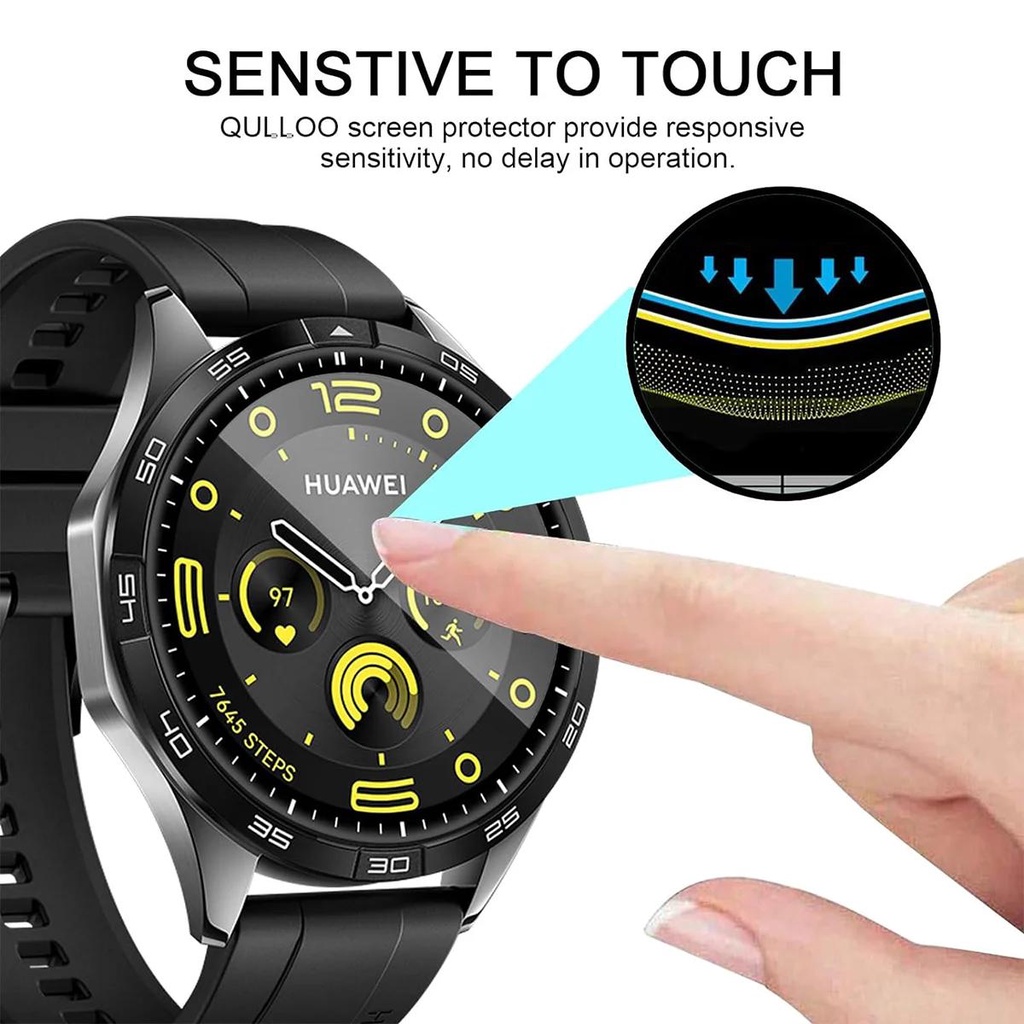 Miếng Dán 9d Bảo Vệ Màn Hình Đồng Hồ huawei gt4 46mm 41mm