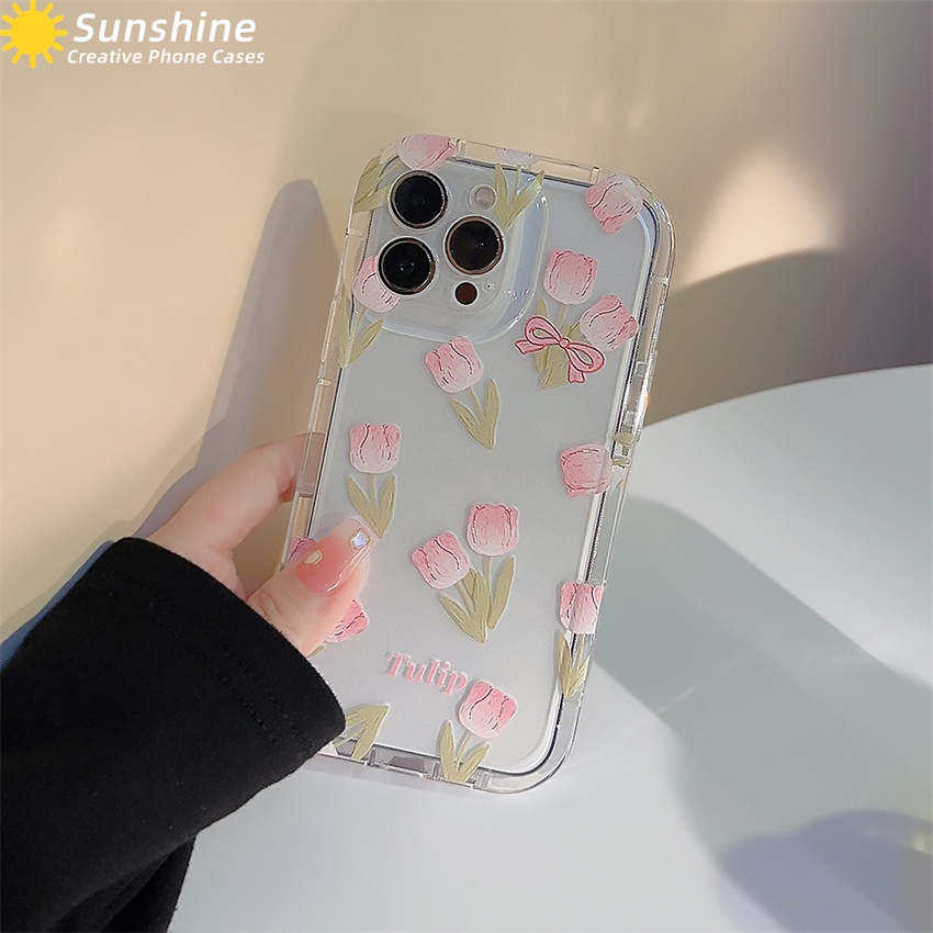 Ốp Điện Thoại Hình Hoa Tulip Cho Vivo V23e V21e V20Se V20Pro Y12A Y12s Y21s Y33s Y20i Y20s Y20A Y20T S1Pro Y17 Y15 Y12