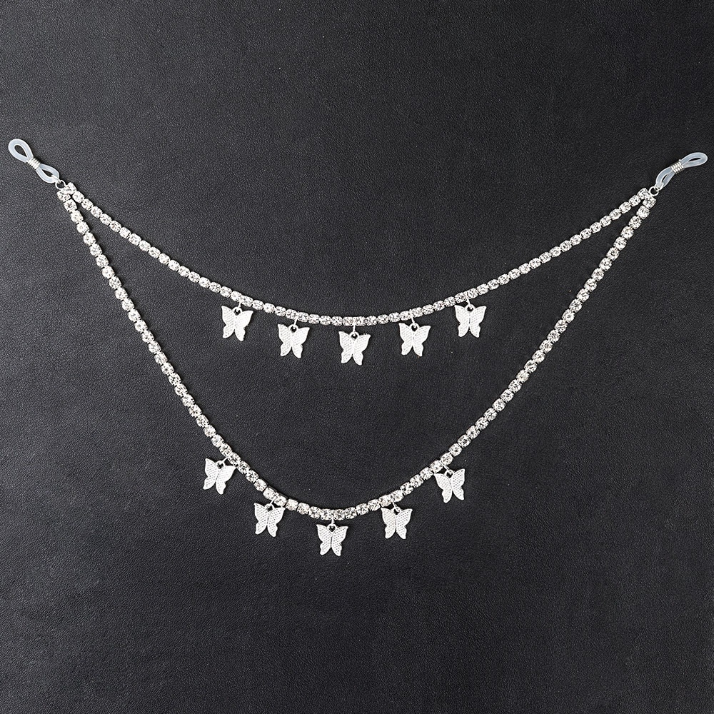 Hàng Mới Về Mới Dây Xích Đeo Cơ Thể Gợn Sóng Hình Bướm Đính Đá Phong Cách Âu Mỹ