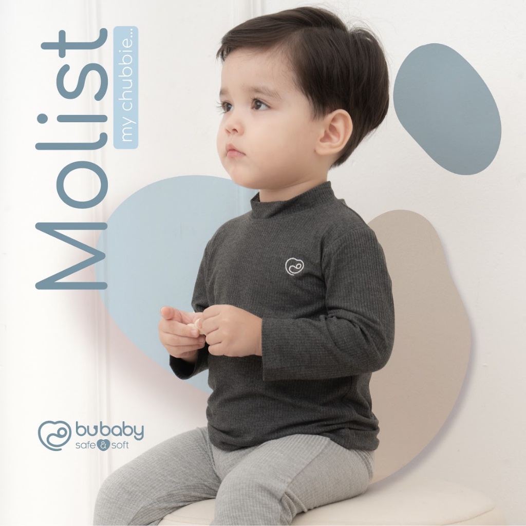 BUBABY - Áo dài tay cao cổ Molist AW2023 BMD310902