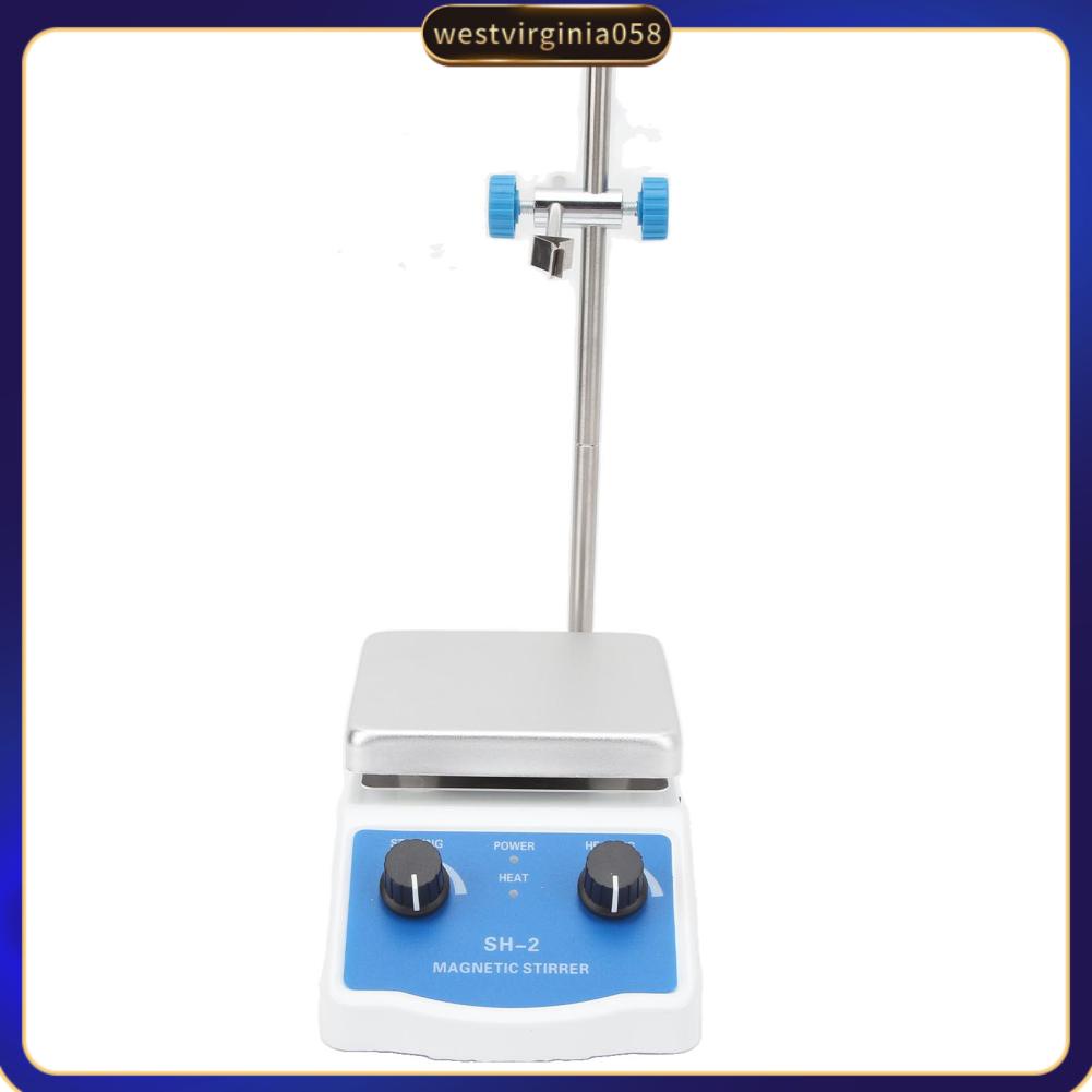 Westvirginia058 Máy khuấy từ tấm nóng trộn 662 ℉ 350oC 2000ml 100‑1600RPM Điều chỉnh vô cấp cho phòng thí nghiệm