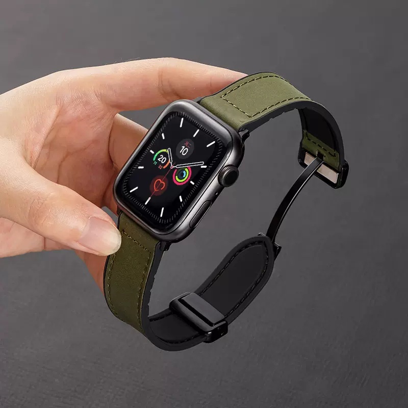 Da Dây Đeo Silicon Từ Tính Thay Thế Chuyên Dụng Cho iwatch series 9 8 7 se 6 5 4 3 ultra apple watch 40mm 44mm 41mm 45mm 49mm