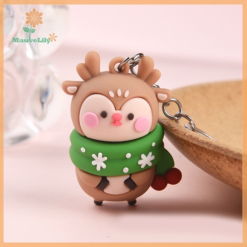 Lily Móc Khóa Hình Ông Già Noel Tuần Lộc Dễ Thương Làm Quà Tặng Cho Bé uuu