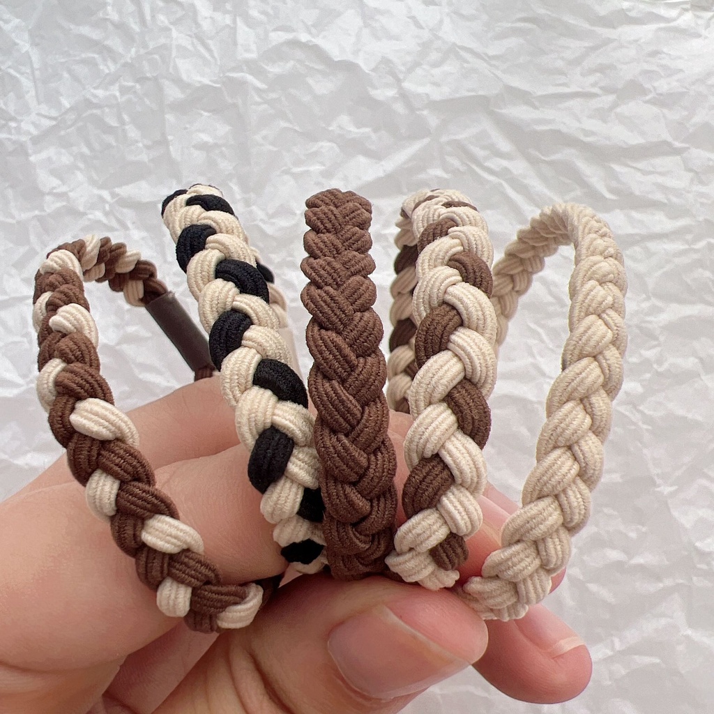 Set 5 / 10 Dây Buộc Tóc Co Giãn Nhiều Màu Sắc Thời Trang Cho Nữ