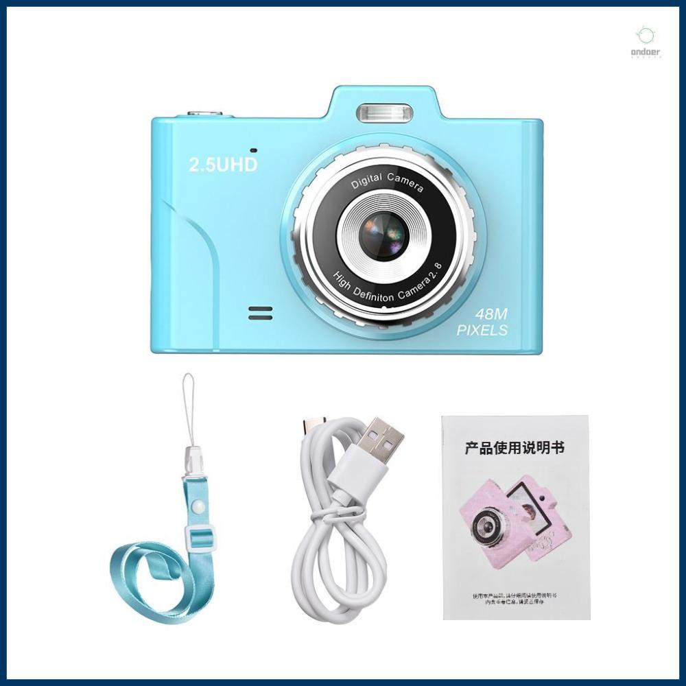 Mini CCD Camera with 1080P Video Recording and 8× Optical Zoom for Kids and Adults